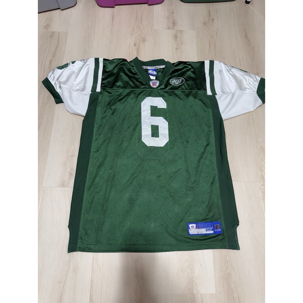 Reebok Mark Sanchez #6 New York Jets NFL Jersey Men's Size 52 2XL Green/White
